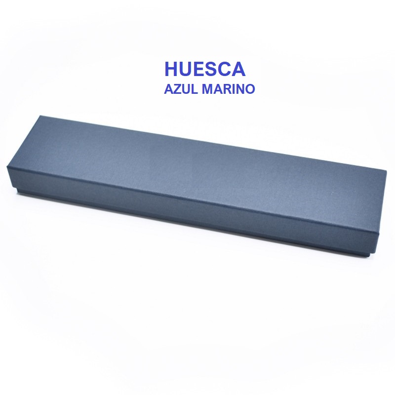 Caja HUESCA azul, pulsera extendida 233x53x27 mm.